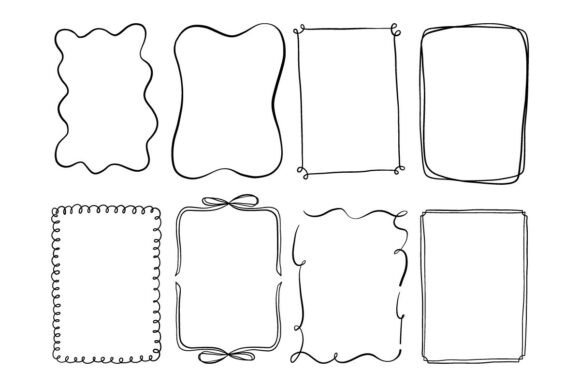 Download Doodle Frame Border Clipart Set - Art Collection