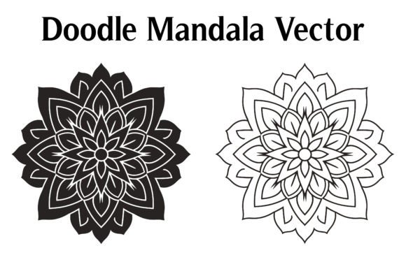 Download Doodle Mandala Vector SVG Clipart Free - Art Collection