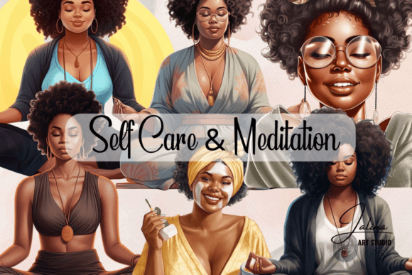 Download Self Care &amp; Meditation Clipart - Art Collection