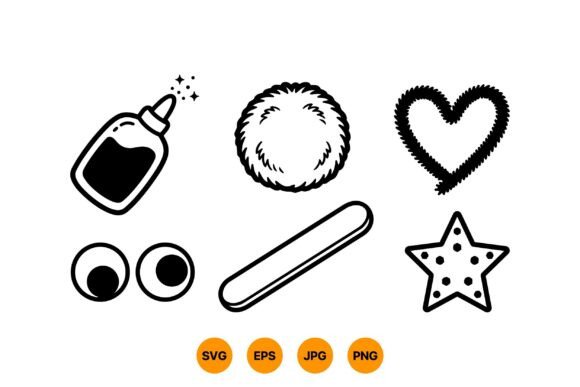 Download Cute Craft Supplies Clipart - Art Collection