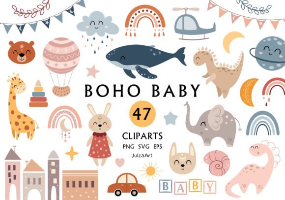 Download Boho Baby Svg, Bohemian Clipart - Art Collection