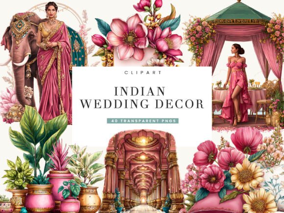 Download Indian Wedding Decor Clipart - Art Collection
