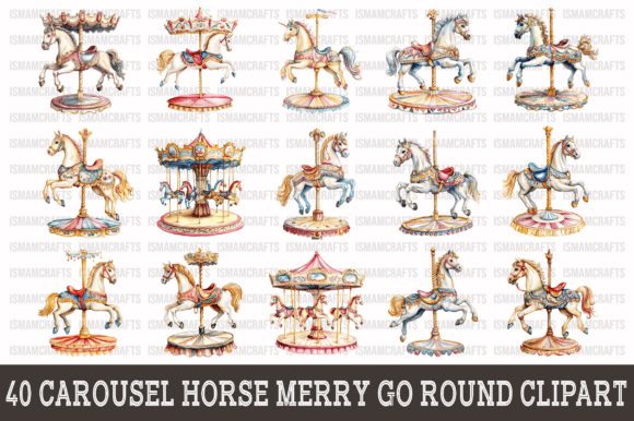 Download Carousel Horse Merry Go Round Clipart - Art Collection