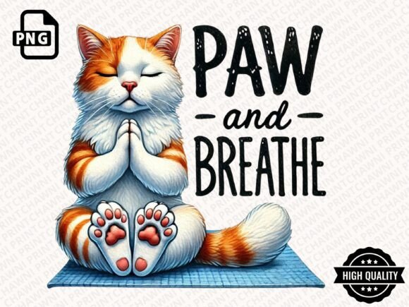 Download Funny Cat Doing Yoga Clipart PNG - Art Collection