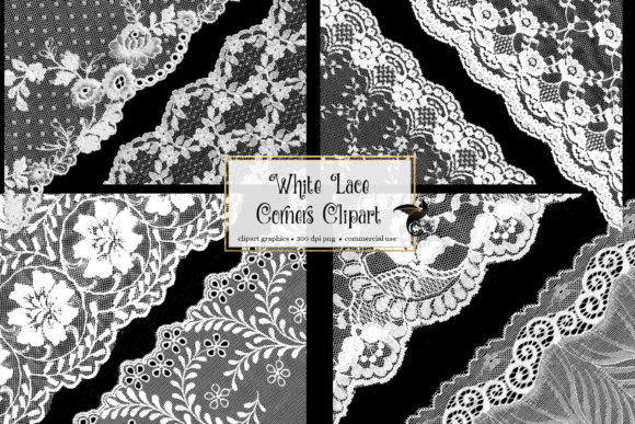 Download White Lace Corners Clipart - Art Collection