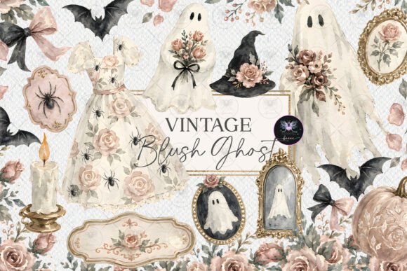 Download Vintage Ghost Halloween Clipart - Art Collection