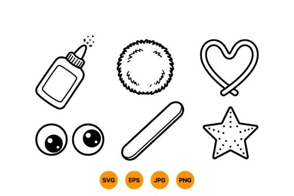 Download Cute Craft Supplies Clipart - Art Collection