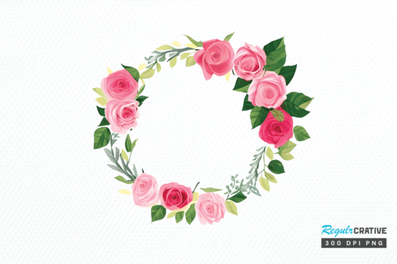 Download Watercolor Flower Round Clipart Png - Art Collection