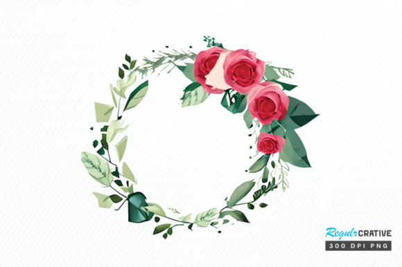 Download Watercolor Flower Round Clipart Png - Art Collection