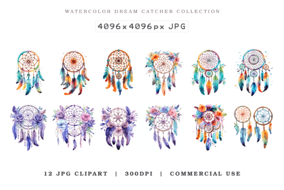Download Watercolor Dream Catcher Clipart - Art Collection