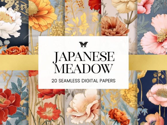 Download Japanese Meadow Flowers Asian Garden Art - Art Collection