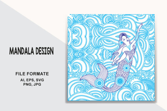 Download Artistic Mandala Mermaid Design - Art Collection