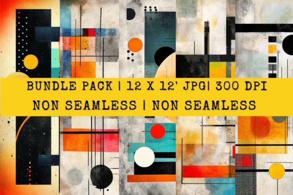 Download Bundle Abstract Bauhaus Geometrical Art - Art Collection