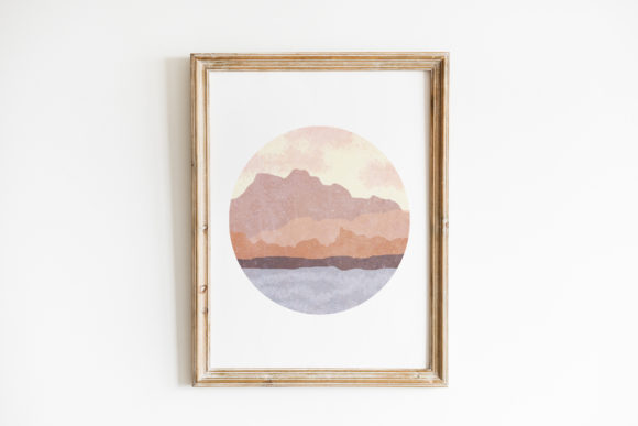 Download Printable Wall Art Boho Mountain Poster - Art Collection