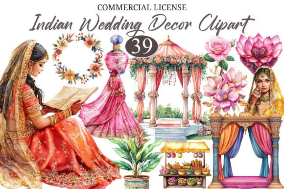 Download Indian Wedding Decor Clipart - Art Collection