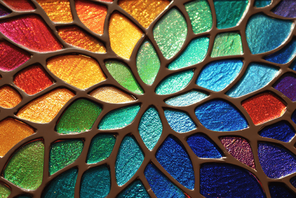 Download Rainbow Mosaic Stained Glass Art - Art Collection