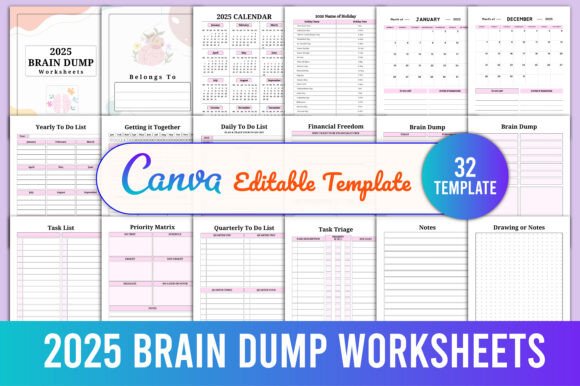 Download 2025 Brain Dump Worksheets - Premium Resources