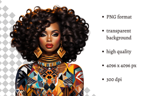 Download African American Ethnic Party Girl PNG - Art Collection