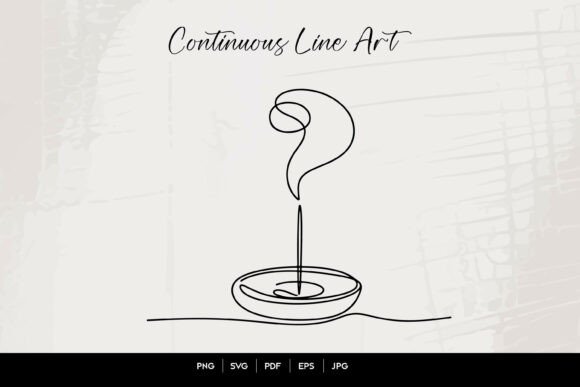 Download Incense Smoke Line Art - Art Collection