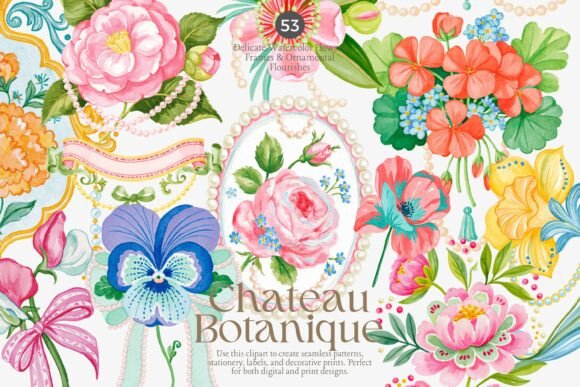 Download Chateau Botanique Clipart Set - Art Collection
