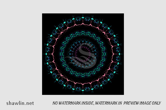 Download Decorative Tribal Mandala Artwork in Bla - Art Collection