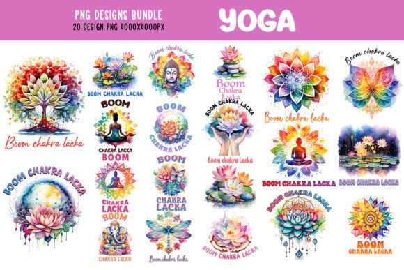 Download Yoga Zen Flower Boom Chakra Bundle - Chakra Collection