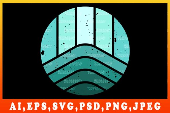 Download Sunset Circle Design Graphic Art POD - Art Collection