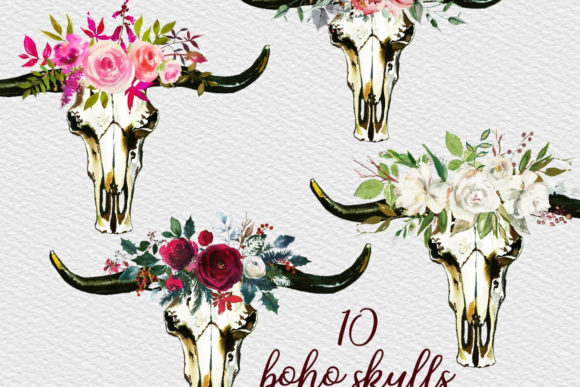 Download Bull Skulls Clipart, Bohemian Clipart - Art Collection