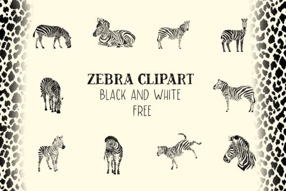 Download Zebra Clipart Black and White Free - Art Collection
