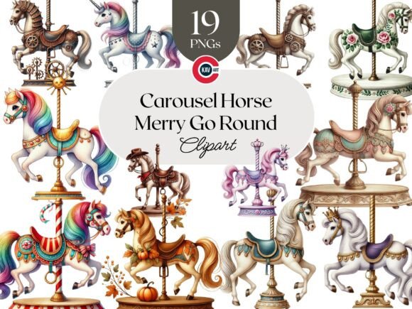 Download Carousel Horse Merry Go Round Clipart - Art Collection