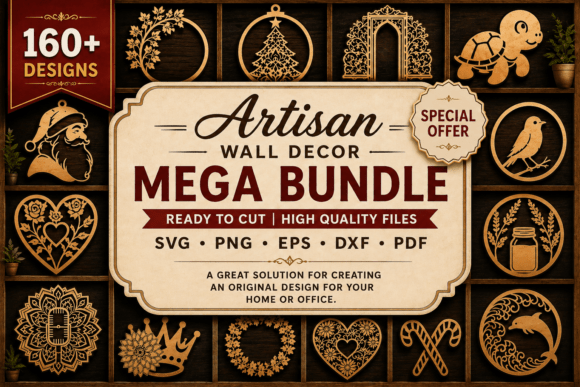 Download Artisan Laser Cut Wall Decor Mega Bundle - Art Collection