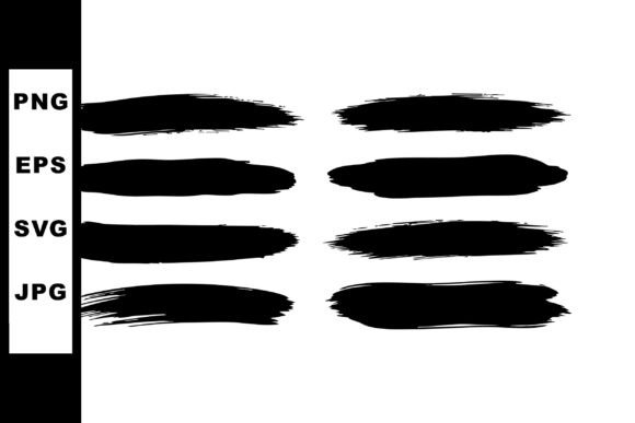 Download Black Brush Stroke Vector Design Element - Design element Collection