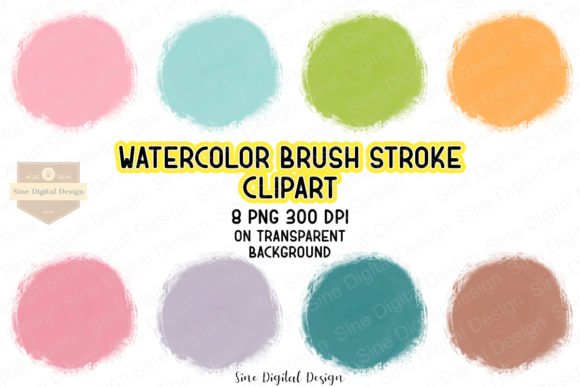 Download Watercolor Brush Stroke Circle Clipart - Art Collection