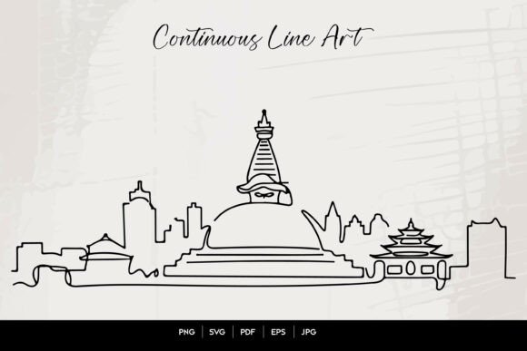 Download Buddha Continuous Line Art - Premium Resources