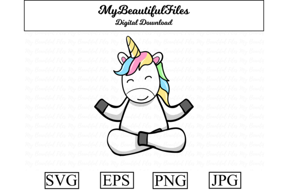 Download Yoga Unicorn Meditation Cartoon - Art Collection