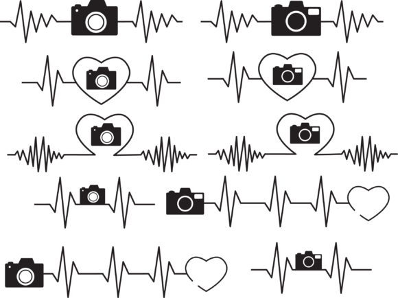 Download Camera Heartbeat Svg, Photography Design - Art Collection
