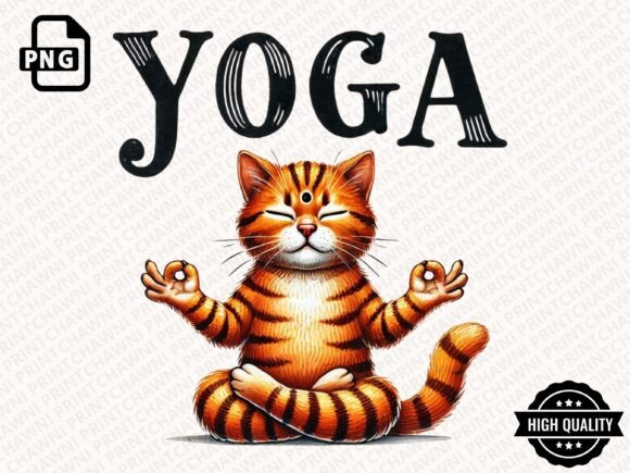 Download Funny Cat Doing Yoga Clipart PNG - Art Collection
