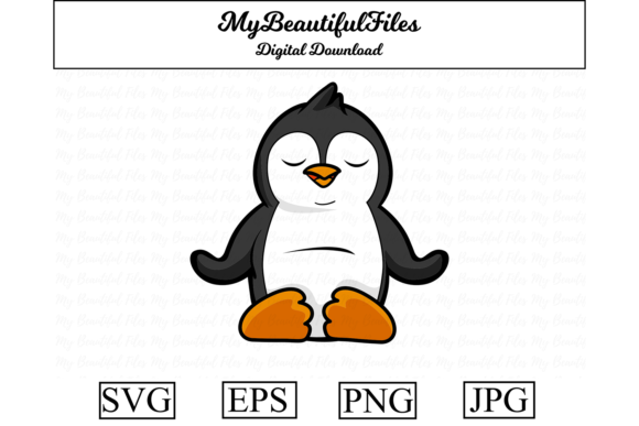 Download Yoga Penguin Meditation Cartoon - Art Collection