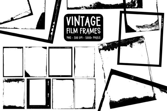 Download Vintage Photo Frame Png Clipart Set - Art Collection