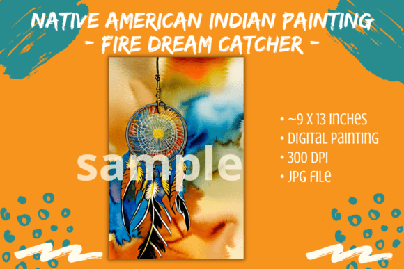 Download American Indian Fire Dream Catcher Art - Art Collection
