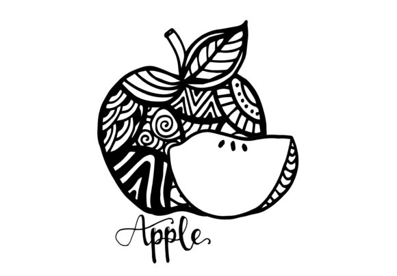 Download Apple Fruits, Zen Art. Hand Drawing - Art Collection