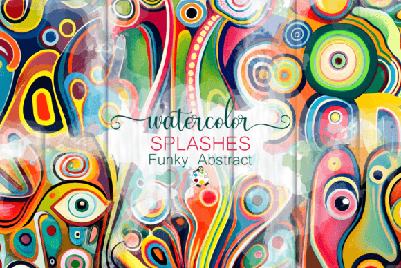 Download Funky Abstract Splashes - Design Element - Design element Collection