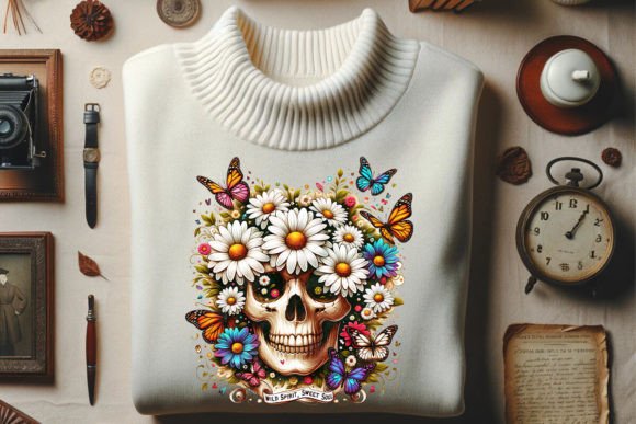 Download Soulful Skull Bohemian Art - Art Collection
