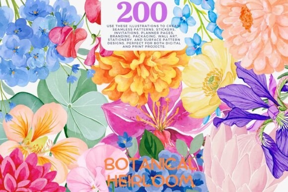 Download Watercolor Flower Clipart Bundle - Art Collection