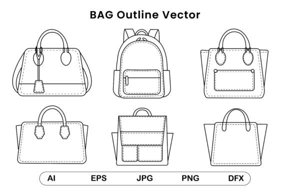 Download Bag Line Drawing Bag Sketch Bag Lineart - Art Collection