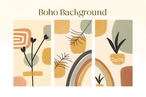 Download Bohemian Art Background Set - Art Collection