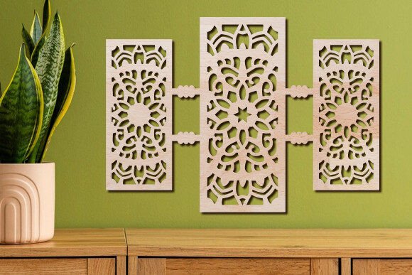 Download Laser Cut Wall Art Mandala Panels - Art Collection