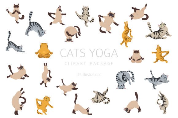 Download Cats Yoga Clipart - Art Collection