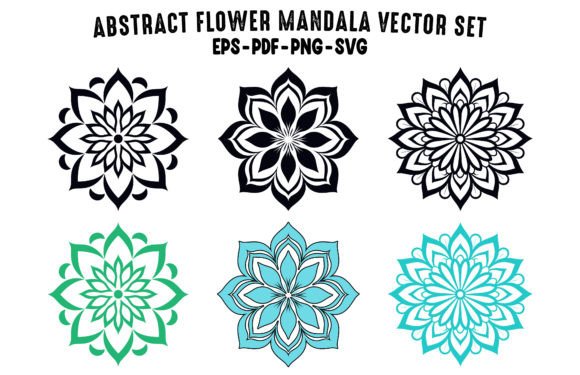 Download Abstract Mandala Vector Clipart Set - Art Collection