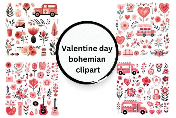 Download Valentine Day Bohemian Clipart - Art Collection
